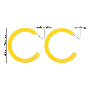 Skylety 80s Neon Earrings for Women - Retro Fun!