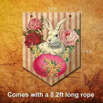 Charming Vintage Easter Garland for Home Decor and Celebration