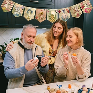 Charming Vintage Easter Garland for Home Decor and Celebration