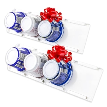 Storage Theory Space Saving Yogurt Organizer for Fridge - Peel & Stick Fridge Storage Organizer for ...