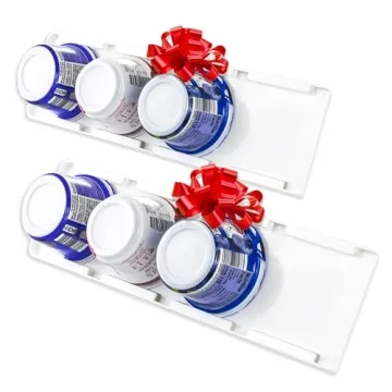 Storage Theory Space Saving Yogurt Organizer for Fridge - Peel & Stick Fridge Storage Organizer for ...