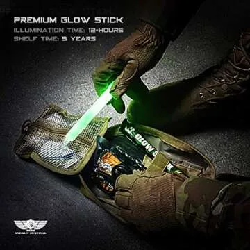 EVERLIT Survival Emergency Glow Sticks- 6 Inches Light Sticks for First Aid Kit, Survival Kit, Camping, Hiking, Outdoor, Disasters, Emergencies Up to 12 Hours Duration… (6 Pack, Green)