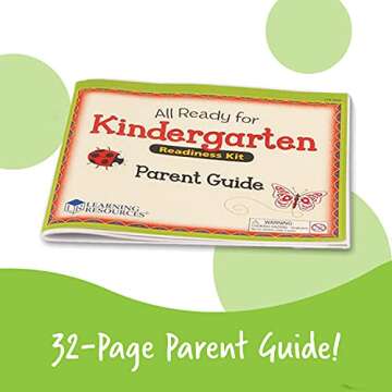 Learning Resources All Ready for Kindergarten Readiness Kit for Kids Ages 4+ Learning Activities for Kids, Kindergartner Prep Materials, Homeschool Supplies