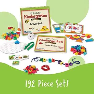 Learning Resources All Ready for Kindergarten Readiness Kit for Kids Ages 4+ Learning Activities for Kids, Kindergartner Prep Materials, Homeschool Supplies