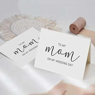 To My Mom on My Wedding Day Card, Wedding Day Card to Mum, Card for Mom on My Wedding Day