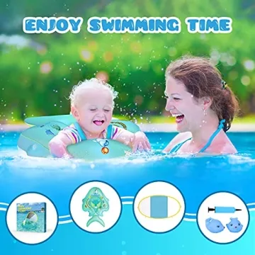 No Flip Baby Pool Float for Infants with Canopy