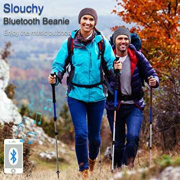 Qshell Bluetooth Beanie Hat, Winter Warm Soft Trendy Cap with Wireless Headphone Headset Earphone St...