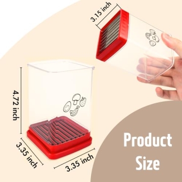 Coocake Fruit Slicer Cup for Quick and Easy Slicing