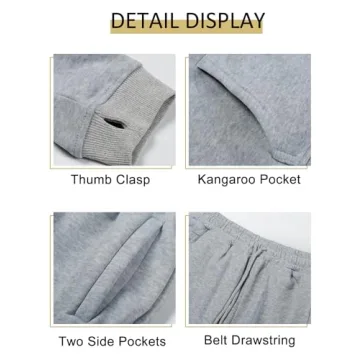 Kissonic Women's Fleece Jogger Sets Cozy Sweatsuits