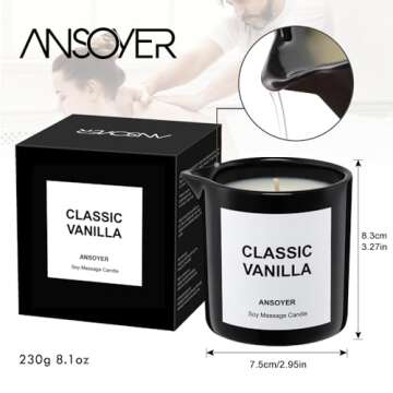 ANSOYER Massage Oil Candle - Ultra Hydrating Gift