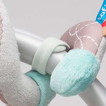 Taf Toys Garden Spiral | Baby’s Fun Accessory for Car Seat & Pram Etc, Hanging Rattling Toys, Easier Parenting, Keeps Your Baby Happy, Ideal Gift, Soother Strawberry Shape Case, for Easier Outdoors