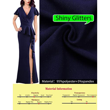 Sparkly VFSHOW Peplum Evening Gown for Women