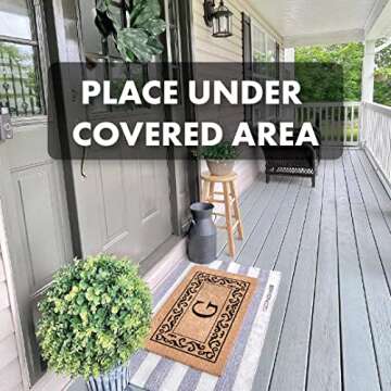 Personalized Coco Doormat with Elegant Design - 22x36