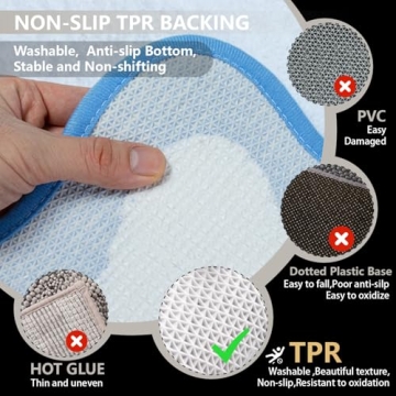 Soft Non-Slip Bathroom Runner Rug 18" x 47" for Elegant Decor