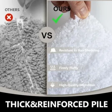 Soft Non-Slip Bathroom Runner Rug 18" x 47" for Elegant Decor