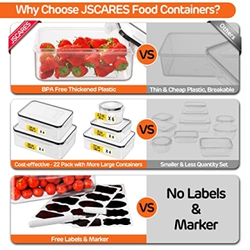 44 PCS Airtight Food Storage Container Set for Kitchen Organization