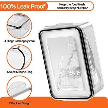 44 PCS Airtight Food Storage Container Set for Kitchen Organization