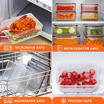 44 PCS Airtight Food Storage Container Set for Kitchen Organization