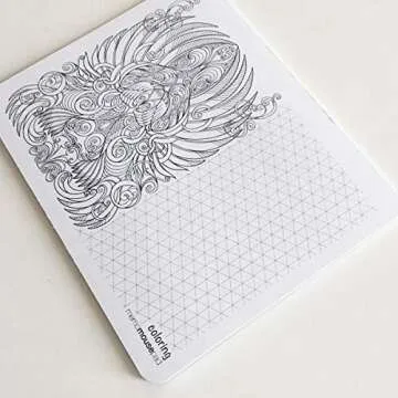 Action Coloring Mousepad with Note Pages and Artwork