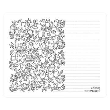 Action Coloring Mousepad with Note Pages and Artwork