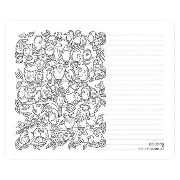 Action Coloring Mousepad with Note Pages and Artwork