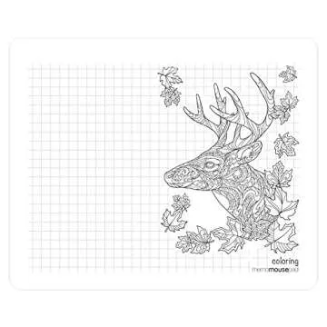 Action Coloring Mousepad with Note Pages and Artwork