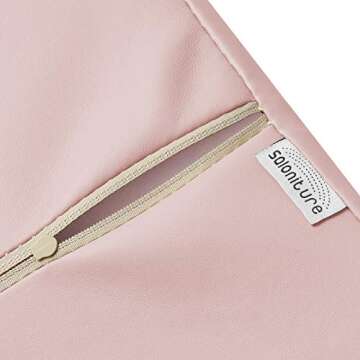 Saloniture Jumbo Half Round Massage Table Bolster Pillow Pad - 26 x 9 x 4.5 Inch - Pink