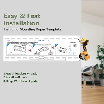 Fixed TV Wall Mount for 37-82 Inch TVs - USX STAR