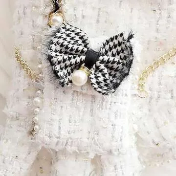 AZA Dog Princess Dresses for Small Dogs - Cute Tweed Outfit