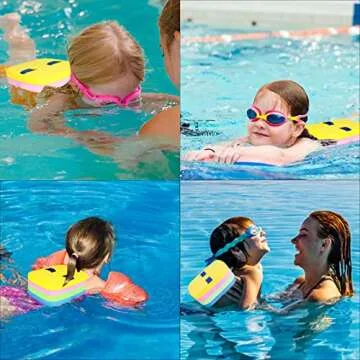 Egoelife Foam Back Floating Board Kickboard Swimming Training Aid Swim Belt for Kids Swimming Beginner