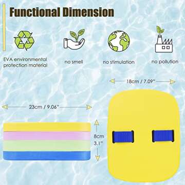 Egoelife Foam Back Floating Board Kickboard Swimming Training Aid Swim Belt for Kids Swimming Beginner