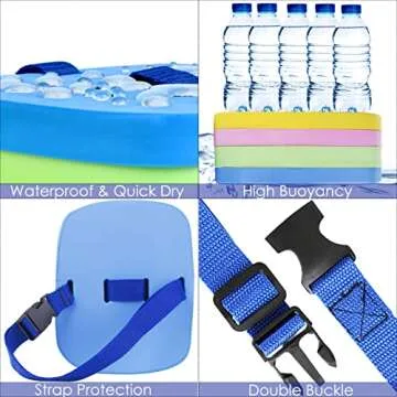 Egoelife Foam Back Floating Board Kickboard Swimming Training Aid Swim Belt for Kids Swimming Beginner