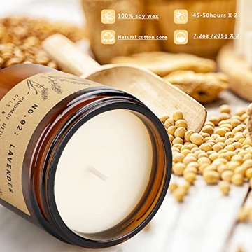 Candles Gifts for Women, 4 Pack Candles for Home Scented, 28 Oz Large Soy Aromatherapy Candles Set, Lavender Fresh Rose Long Lasting Scented Candle Set for Women Men Birthday Christmas