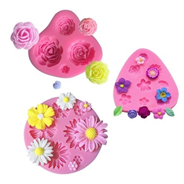 Mity Rain Mini Flower Silicone Molds for Baking