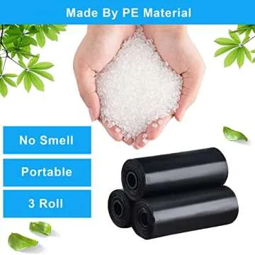 xuenair Car Trash Bag, [PE]Mini Trash Bags for Car, Mini Garbage Bags for Car Trash Can with Tear-Re...