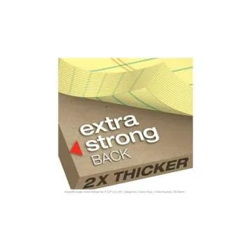 Ampad Evidence Dual Ruled Pad, Legal Ruling, Size 8.5 x 11.75 Inches, Canary Paper, 100 Sheets Per Pad (20-243)