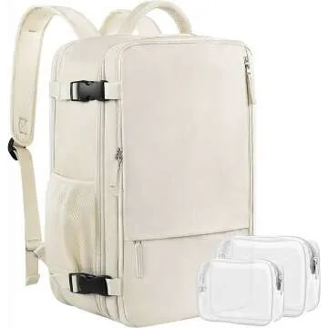 40L Expandable Travel Backpack for Women - Waterproof