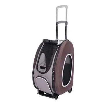 Compact 5-in-1 Pet Carrier and Stroller for Small Pets
