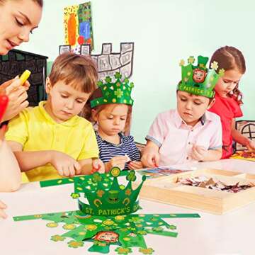 Zonon St. Patrick's Day Crown Crafts Kit for Kids