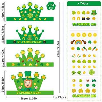Zonon St. Patrick's Day Crown Crafts Kit for Kids