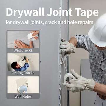 Etossan Drywall Joint Tape,2 inch x 150 FT,Self-Adhesive Drywall Mesh Tape for Drywall Finishing and Crack Repair,White