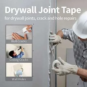 Etossan Drywall Joint Tape,2 inch x 150 FT,Self-Adhesive Drywall Mesh Tape for Drywall Finishing and Crack Repair,White