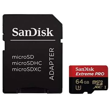 SanDisk Extreme PRO 64GB Micro SDXC Card Speeds Up To 95MB/s