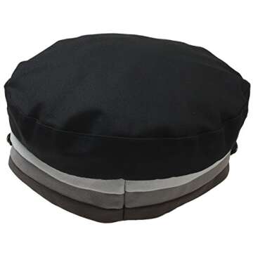 ATOBAO Cotton Sailor Fiddler Hat Unisex Greek Fisherman Beret Newsboy Cabbie Cap (Black)