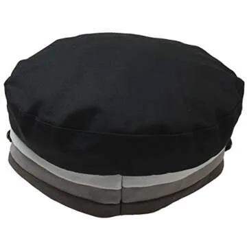 ATOBAO Cotton Sailor Fiddler Hat Unisex Greek Fisherman Beret Newsboy Cabbie Cap (Black)