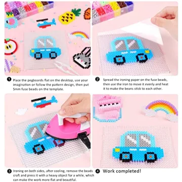 Explore Fuse Beads Pegboards Set for Creative Kids Craft