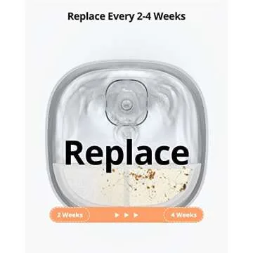 eufy Pet Water Fountain Filter Pack, 4 Official Filters for Pet Water Fountain The Stainless Steel Automatic Water Dispensers for Dogs and Cats, Triple Filtration System