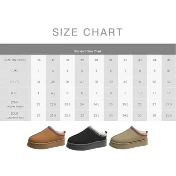 TOCONFFON Womens Faux Fur Platform Slippers Warm Cozy Boots