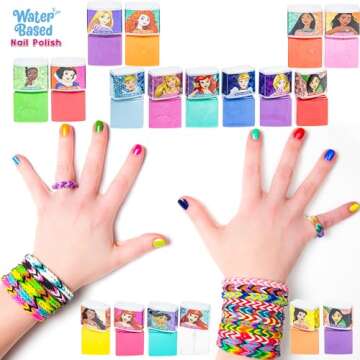 Disney Princess Peel-Off Nail Polish Set for Kids
