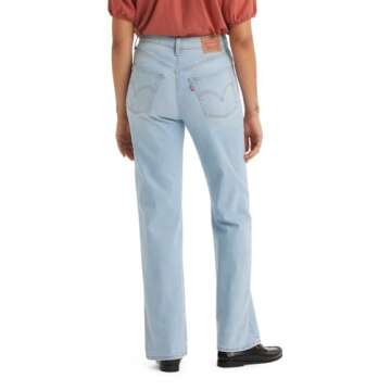 Levi's Women's Ribcage Straight Full Length Jeans, All Alone, 24